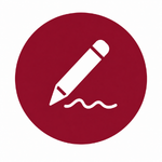 Icon für nichts unterschreiben ohne vorherige Prüfung