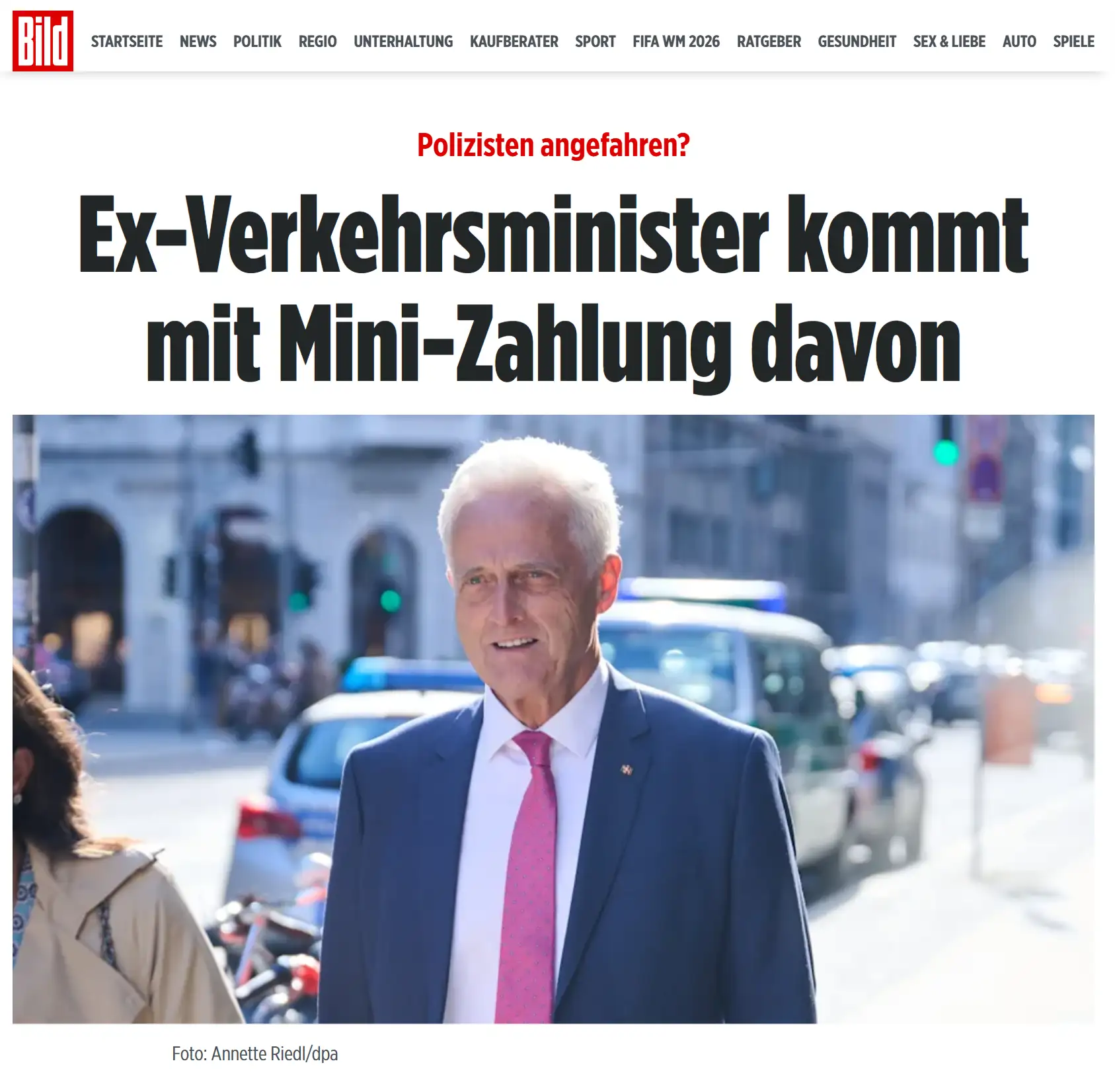 Ex-Verkehrsminister